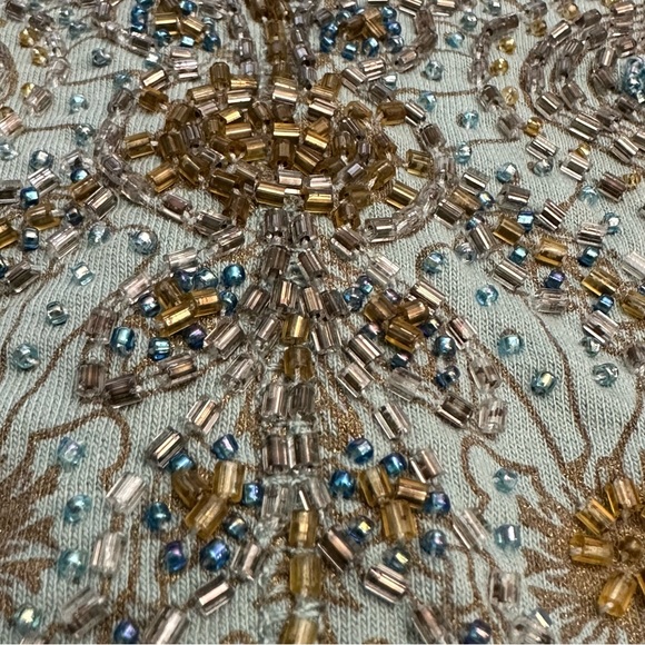 Twisted Heart Cotton Hoodie Green Butterfly Bead Embroidery  America Everlasting - Picture 7 of 12